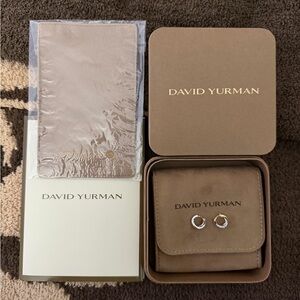 David Yurman Crossover Huggie Hoop Earrings